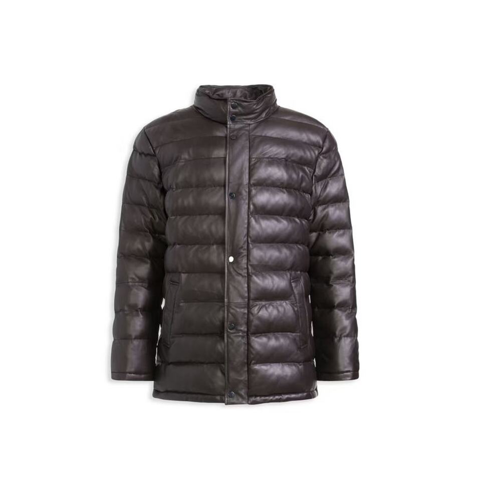$2,000 NWT WOLFIE FURS Classic Fit Lambskin Leather Puffer Design Down Jacket M